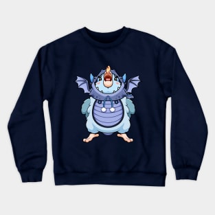 The Magical Blue Pacific Parrotlet: A Little Fluffy Dragon Crewneck Sweatshirt